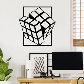 Rubik's fém fali dekoráció, 64×69 cm