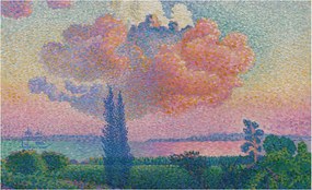 Divatos Flizelin tapéta 3D ragasztóval Színes tájkép 416x254 Ragasztó