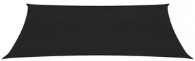 fekete HDPE napvitorla 160 g/m² 2,5 x 4,5 m
