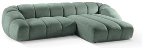Világoszöld sarokkanapé (jobb oldali) Diana – Micadoni