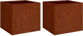 vidaXL 2 db corten acél növénytartó 42x40x39 cm