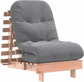vidaXL tömör duglászfenyő futon kanapéágy matraccal 60 x 206 x 11 cm