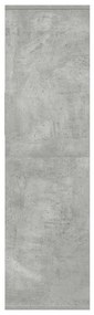 könyvszekrény betonszürke 34x31x112 cm szerelt fa