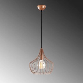 Rézszínű függőlámpa fém búrával ø 27 cm Mezopotamya – Opviq lights