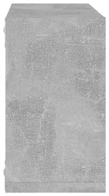 4 db betonszürke fali kockapolc 26 x 15 x 26 cm