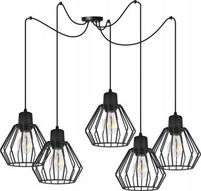 Mennyezeti Lámpa Lógó Csillár Fekete Loft Pók Nappali Hálószoba Szoba