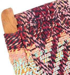 vidaXL többszínű összecsukható Chindi szövet szék