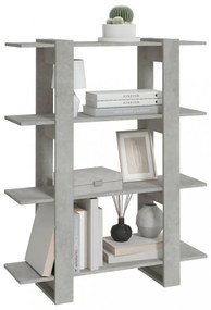 betonszürke könyvszekrény/térelválasztó 100 x 30 x 123,5 cm