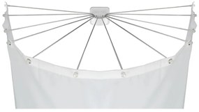 WENKO 23863100 - Zuhanytartó 96x72 cm rozsdamentes acél/fehér