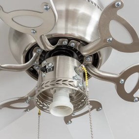 ZEVENTI - Mennyezeti ventilátor GALDANA 1xE27/60W/230V szürke/fehér