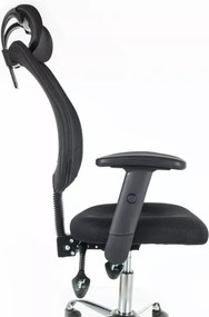 Fekete irodai szék FLEXISEAT Q-118RC