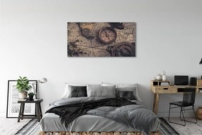Canvas képek iránytű térkép 125x50 cm