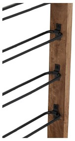 Barna fali bortartó polcos állvány, palackok száma 8 Sorrento – Light &amp; Living