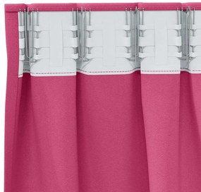 Függönyök 2 pcs Fényes rózsaszín 140x140cm Poliészter