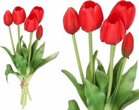 Tulipán Csokor Tulipán Gumírozott Gumi Szilikon, Mint Az Élő