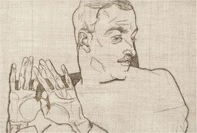 Dekoratív Fotótapéta Furnér Flizelin Kifejező figura 104x70 Ragasztó