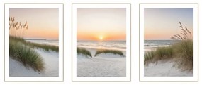 Kép szett 3 db-os 30x40 cm Sunrise on the Beach