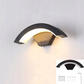 18W meleg fényű kültéri retro Led fali lámpa, IP65 vízálló