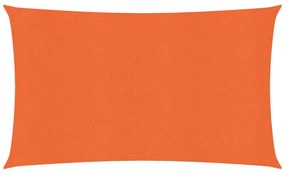 narancssárga HDPE napvitorla 160 g/m² 2 x 5 m