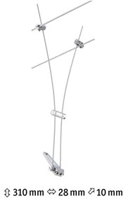 Paulmann 94487 - 1xGU5,3/50W COMET spotlámpa 230V matt króm