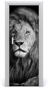 Ajtóposzter Portré egy oroszlán 75x205 cm