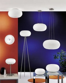 EGLO 86813 OPTICA Modern Függesztett Lámpa Fehér, Nikkel E27 IP20