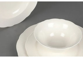 24 db-os étkészlet, fehér porcelán