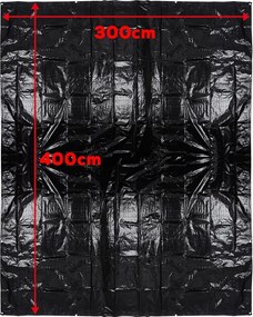 Redcliffs Sátorponyva, 3 x 4 m, fekete, 3 x 4 m