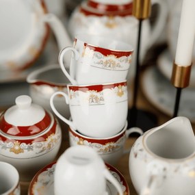 TEMPO-KONDELA GARIDA TYP 2, étkészlet, 57 db-os szett, porcelán