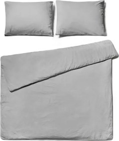 Pamut ágynemű CALMORA világosszürke Ágyneműhuzat mérete: 2 db 70 x 90 cm | 200 x 220 cm
