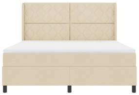 Boxspring ágy matraccal - Krém 180x200 cm Szövet