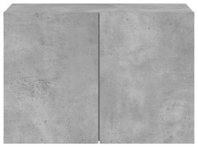 betonszürke falra szerelhető TV-szekrény 60 x 30 x 41 cm