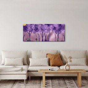 Kép - Szarvasok egy varázslatos erdőben (120x50 cm)
