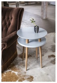 UFO grafitszürke dohányzóasztal, ⌀ 45 cm - Ragaba