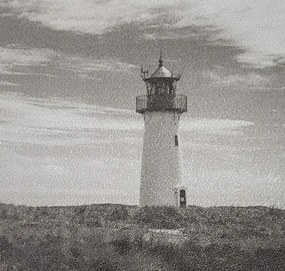 Fotótapéta Világítótorony Fekete-fehér Vinil 265 cm X 250 cm