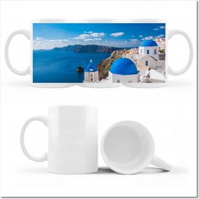 Fotó bögre Santorini