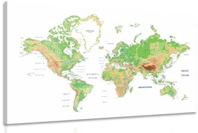 Kép klasszikus világtérkép fehér háttéren