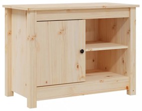 tömör fenyőfa TV-szekrény 70 x 36,5 x 52 cm