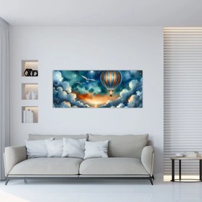 Kép - Repülés az éjjeli ég alatt (120x50 cm)