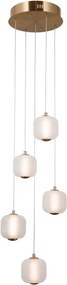 Italux Ganti PND-34362-5-HBR-OPAL Függőlámpa 5x12W/LED 3000K 1300lm IP20