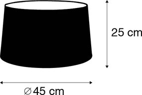 Lenvászon lámpabúra barna 45/25