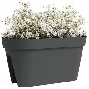 Újrahasznosított műanyag függő láda korlátra 60 cm Capri – Artevasi