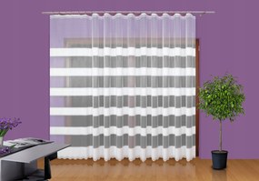 Függöny méteráru 245cm csíkos gyöngyházfényű ekri