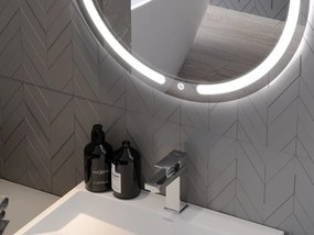 Mexen Rose, LED fürdoszobai tükör háttérvilágítással 80x80 cm, 6000K, páramentes, 9810-080-080-611-00