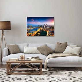 Kép - Szingapúr, Ázsia (üvegen) (70x50 cm)