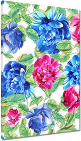 Vászonkép 80x120 Színes virágok Virágok