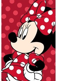 Piros mikroplüss gyerek takaró 100x150 cm Minnie – Jerry Fabrics