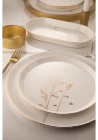Étkészlet 27 db fehér/arany/porcelán