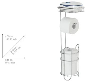 WENKO 24074800 - WC-papírtartó 16x59 cm fényes króm
