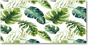 Konyhai panel Trópusi levelek 120x60 cm Ragasztó